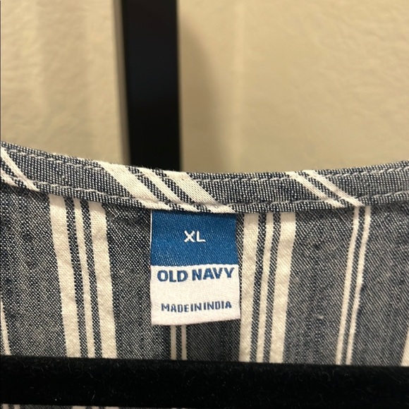 Old Navy Blue and White Striped Dress NWOT - Picture 2 of 3